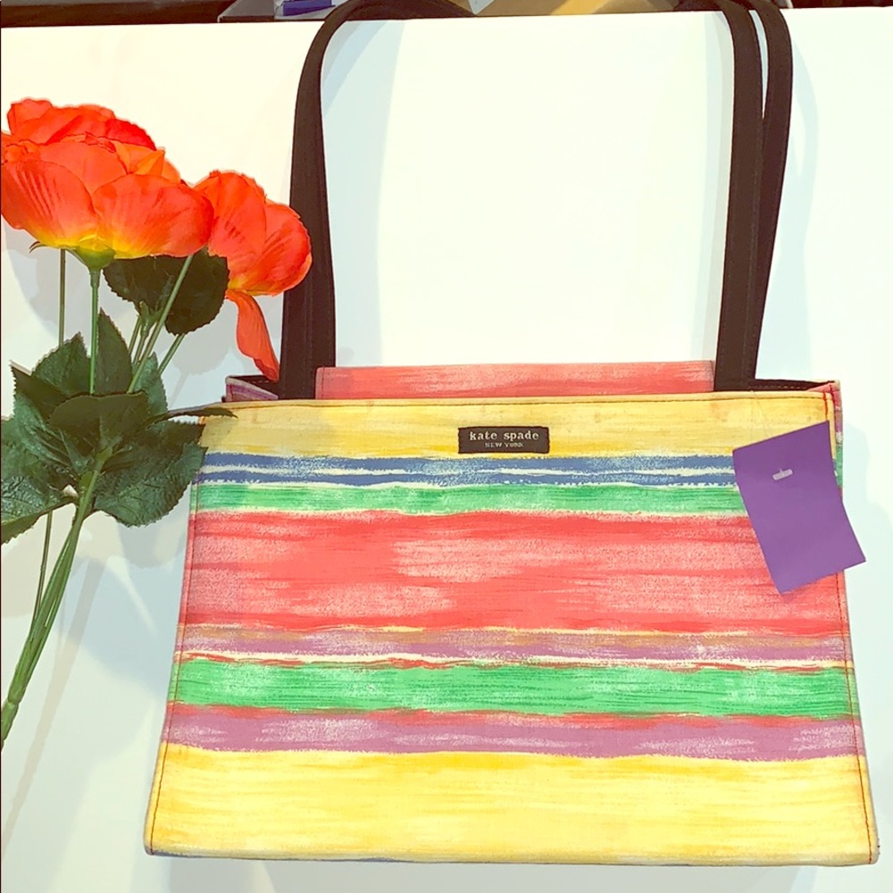 ❤️🧡💛💚💙 Striped Kate Spade Bag ❤️🧡💛💚💙
